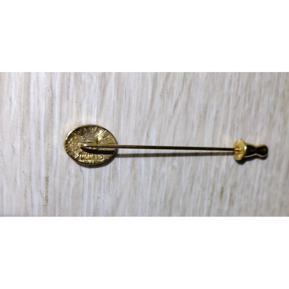 3 Vintage Gold Tone Stick Pins - Monet, Avon - Picture 3 of 5